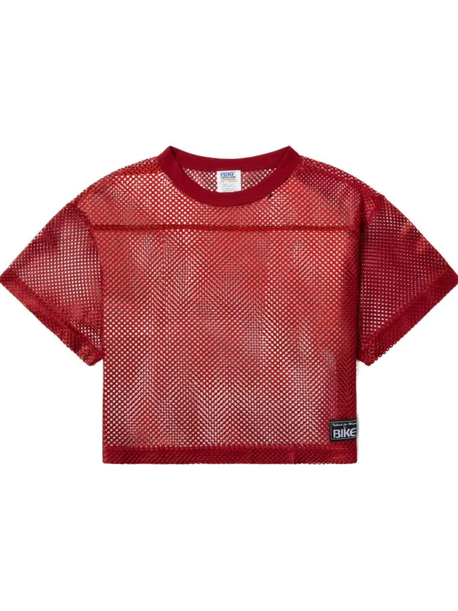 BIKE Athletic Ropa deportiva para hombre BAM134 Camiseta de entrenamiento de manga corta en color rojo brillante