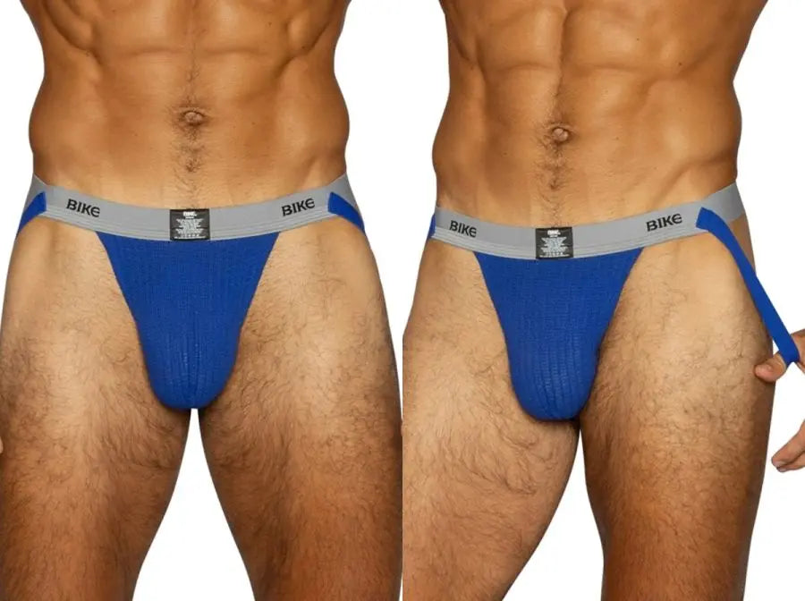 BIKE Athletic BAS308 Ropa Interior Masculina Jockstrap Atlético Nadador Color Azul Rey