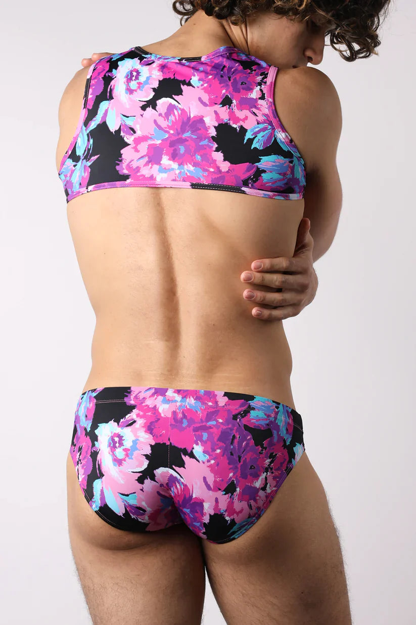 TOP CORTO CON MICRO FLORES