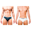 CA-RIO-CA Gostoso Underwear - Paquete de 2 calzoncillos tipo slip lisos