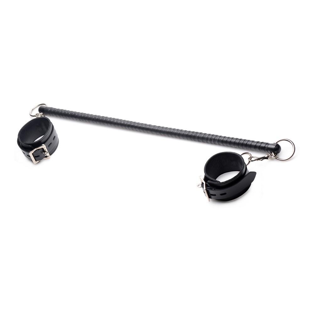 Leather Wrapped Spreader Bar with Cuffs