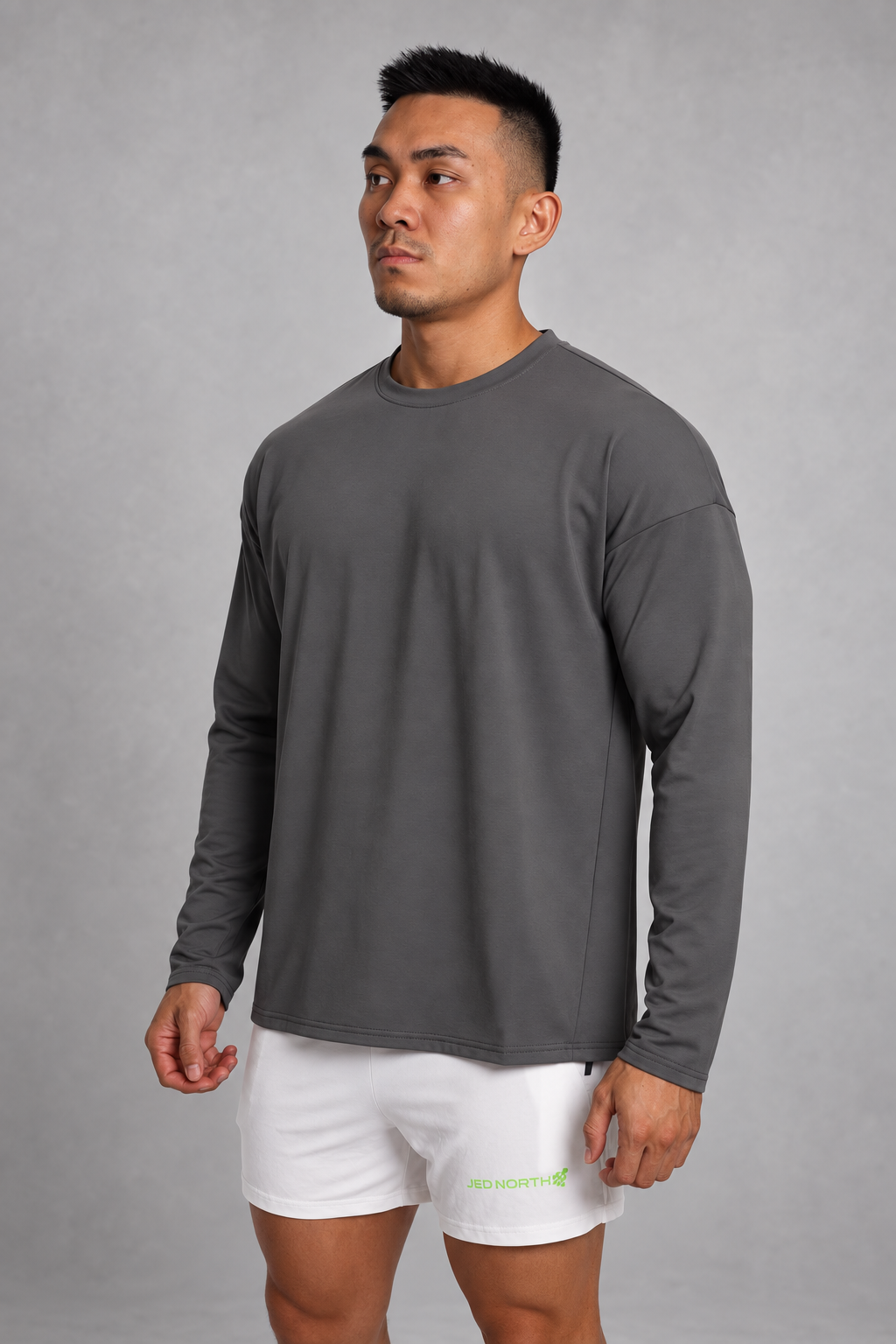 Jed North Men's Base Performance Long Sleeve T-Shirt - Dark Gray