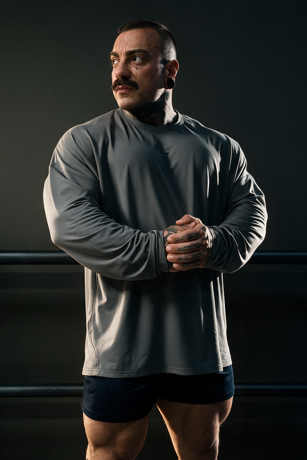 Jed North Men's Base Performance Long Sleeve T-Shirt - Dark Gray