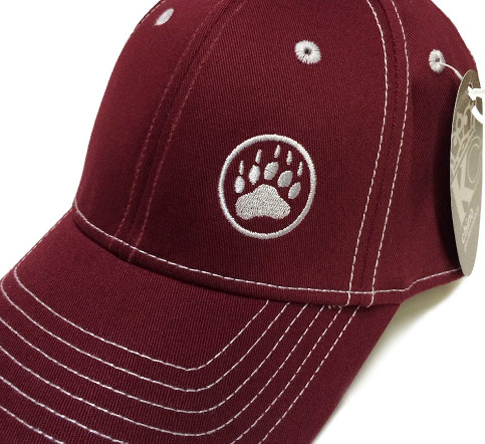 Bear Paw Logo Cap - Maroon - DealByEthan.gay loves Ajaxx63