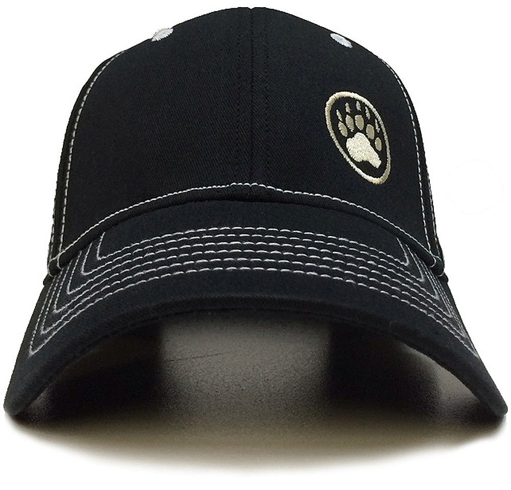 Kappe mit Bear Paw-Logo - Schwarz