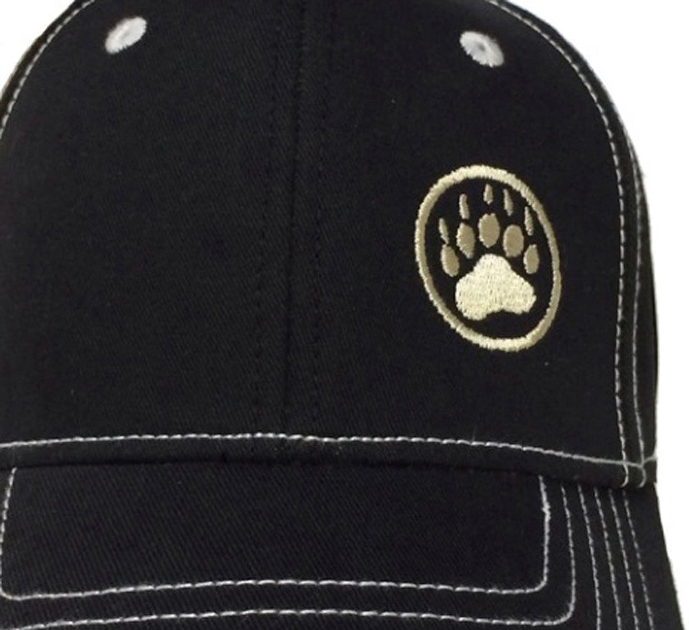 Kappe mit Bear Paw-Logo - Schwarz