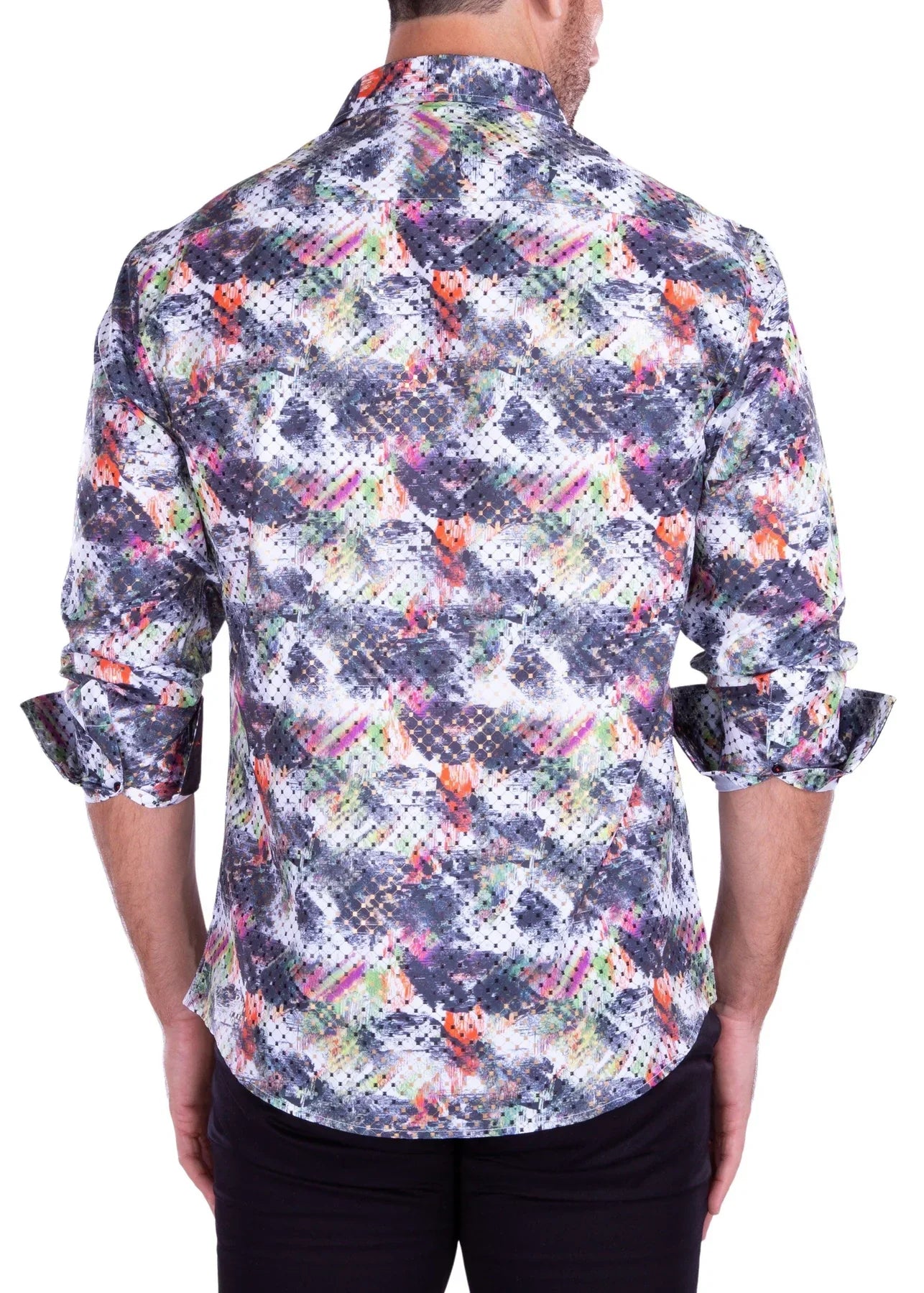 ABSTRACT BRUSHSTROKE L/S SHIRT