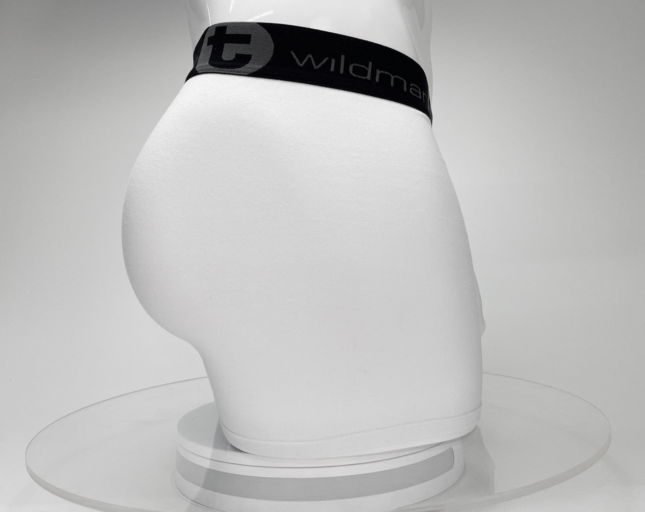Big Boy Pouch Boxershorts mit 5" Innennaht, Weiß