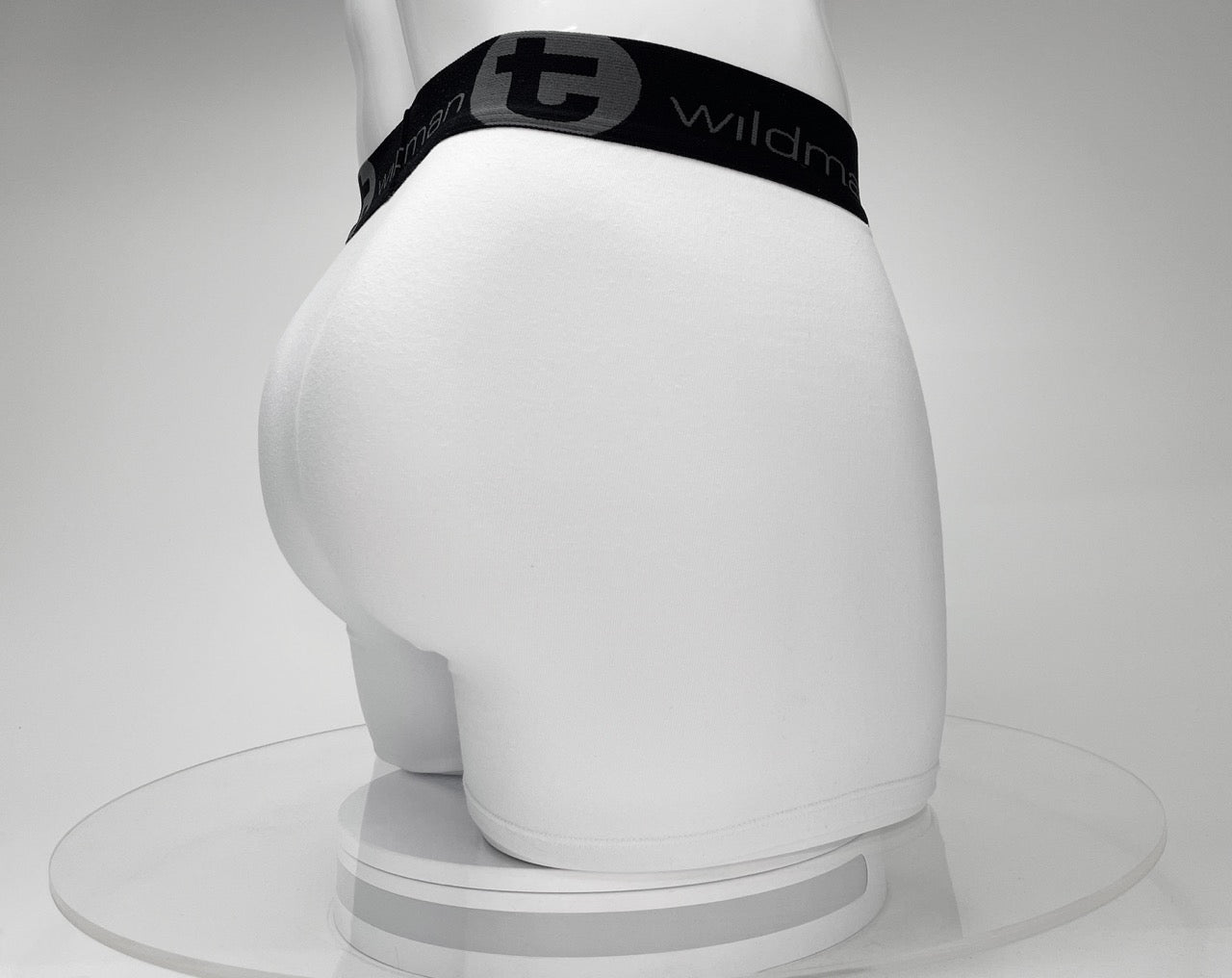 Big Boy Pouch Boxershorts mit 5" Innennaht, Weiß