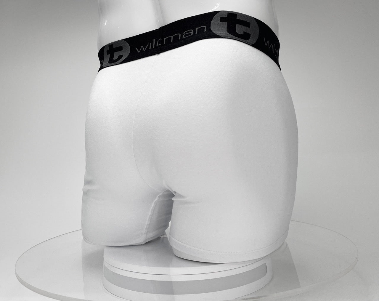 Big Boy Pouch Boxershorts mit 5" Innennaht, Weiß