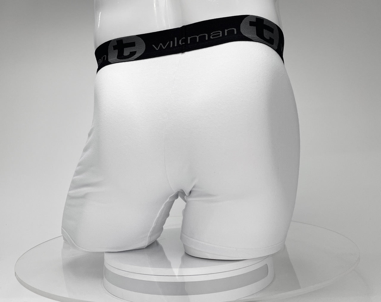 Big Boy Pouch Boxershorts mit 5" Innennaht, Weiß
