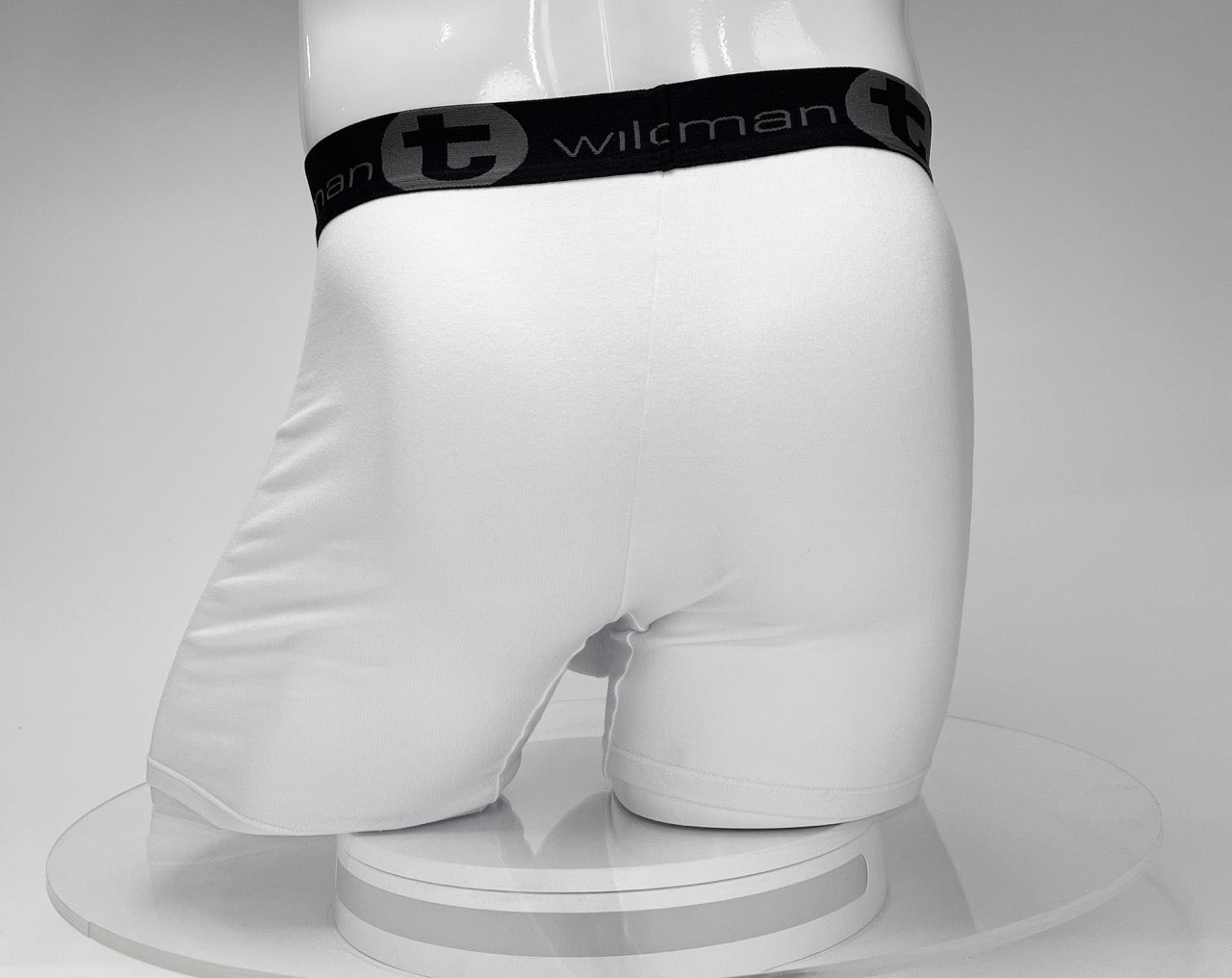 Big Boy Pouch Boxershorts mit 5" Innennaht, Weiß