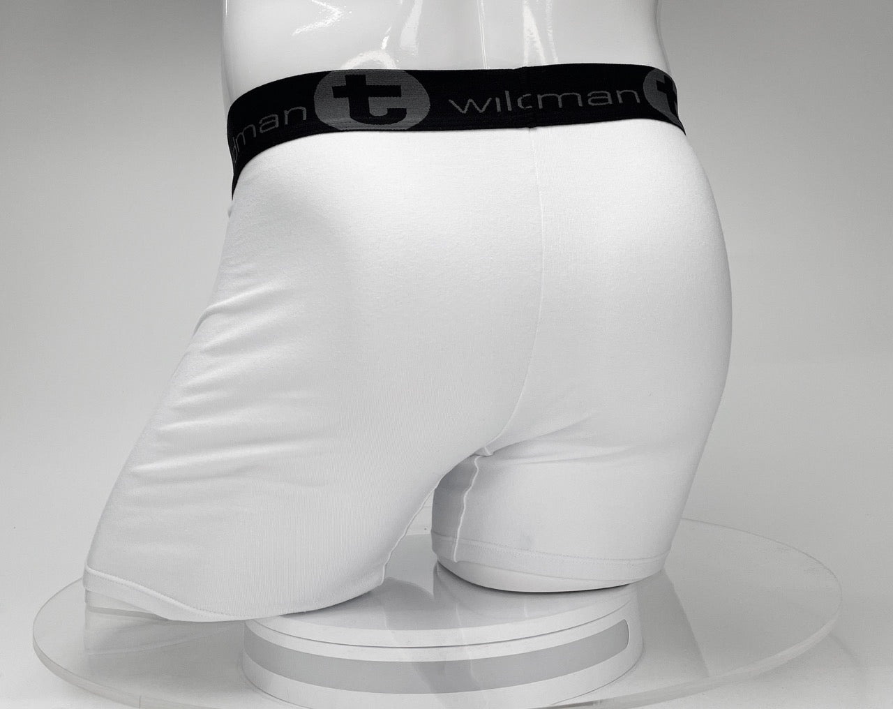 Big Boy Pouch Boxershorts mit 5" Innennaht, Weiß