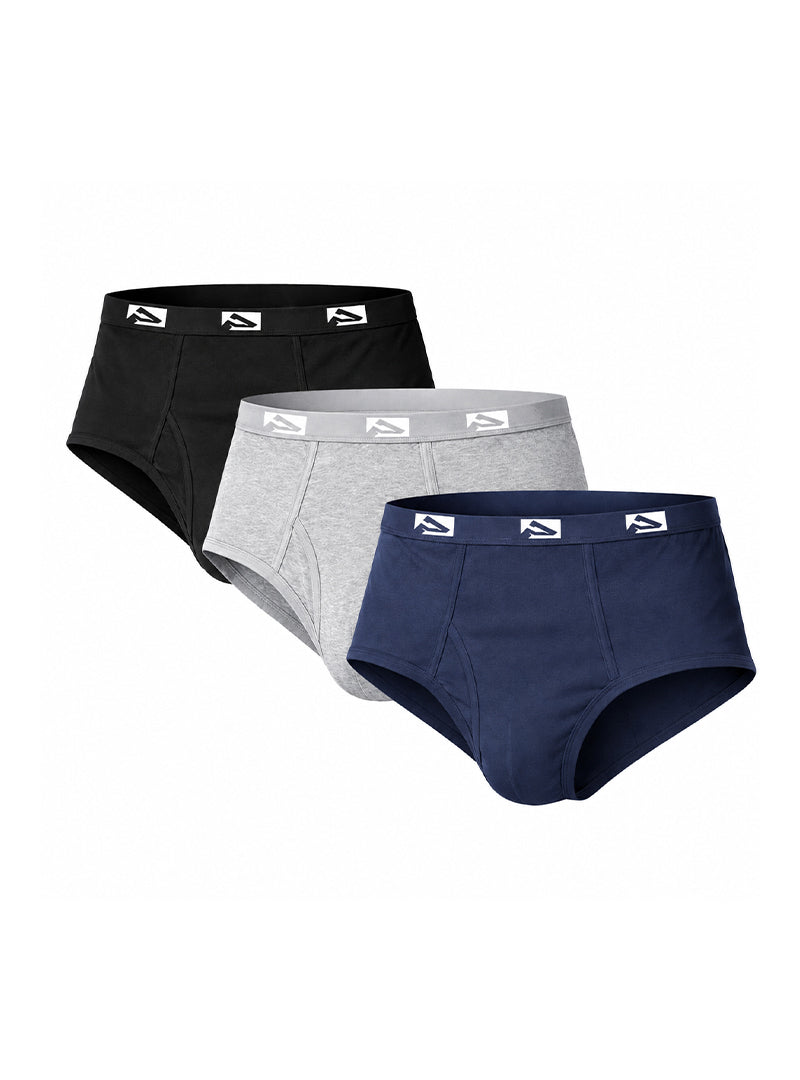 Players Big Man's Fly Front Colored Brief - 3 Pack