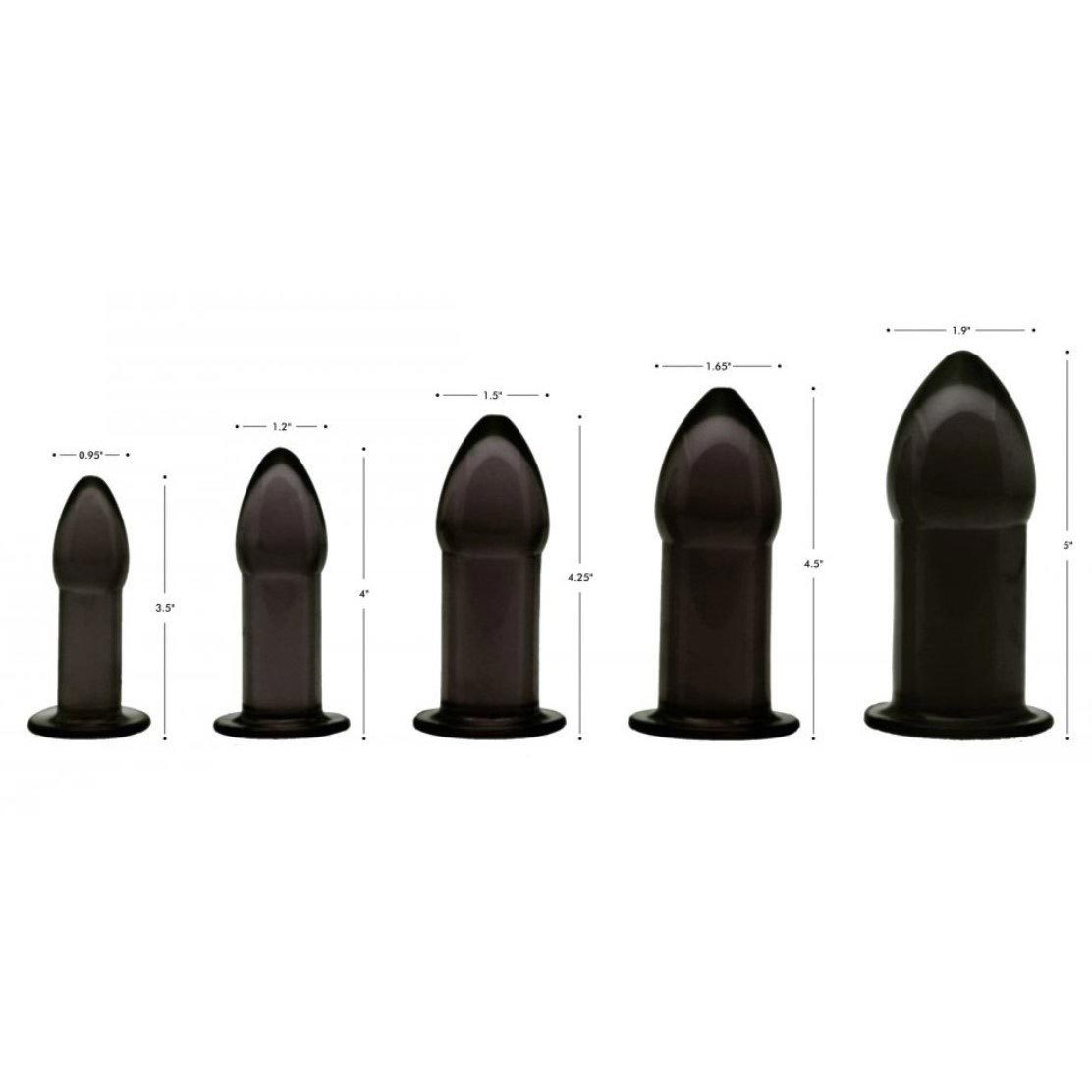 Kit dilatador anal negro