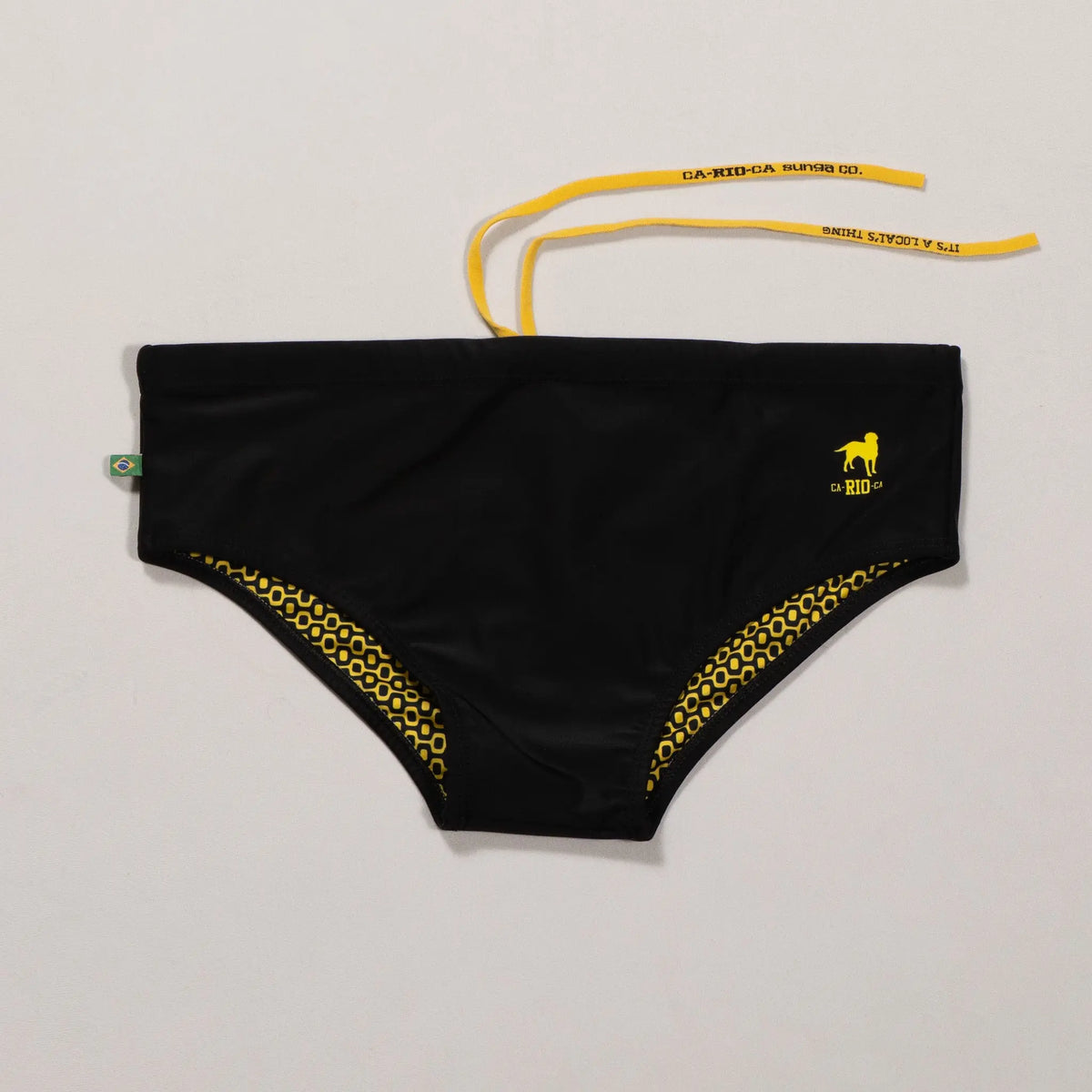 CA-RIO-CA Low Rise Solids Cut Sunga - Male Bathing Suit