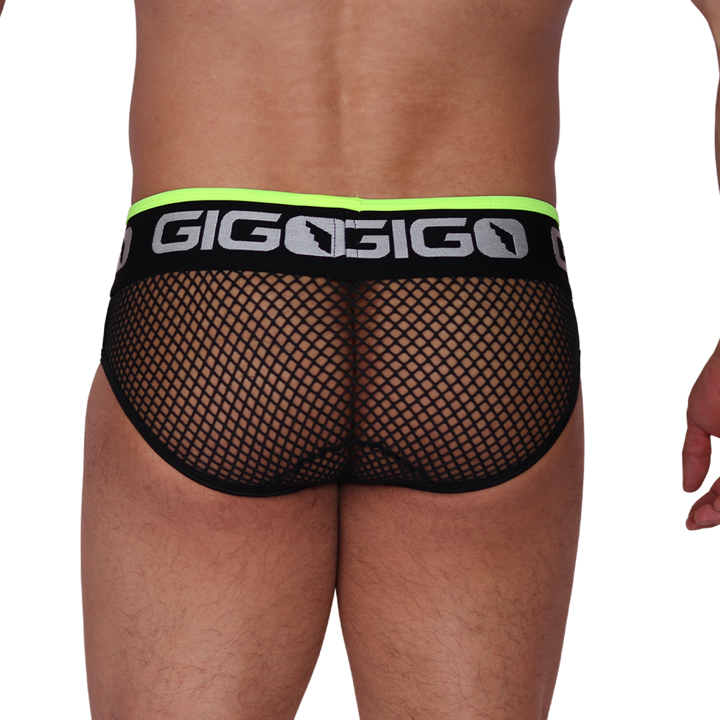 Boox Yellow Brief back view by Gigo Underwear