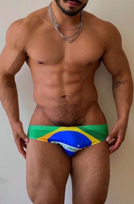 Briefs Lovesick - Bandera de Brasil