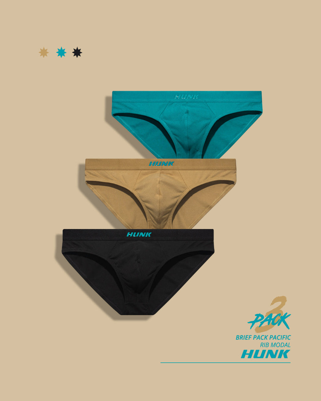 Brief 3-Pack - DealByEthan.gay loves HUNK Menswear