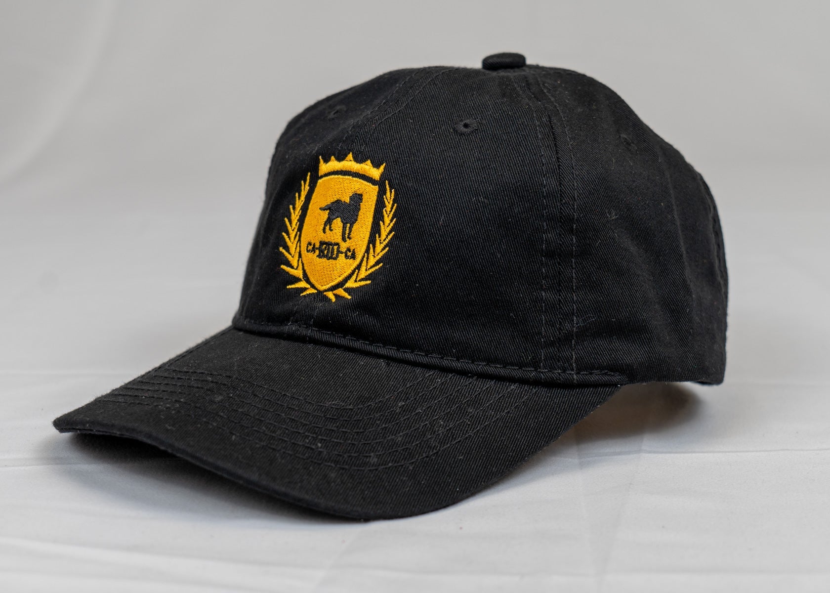 CA-RIO-CA Designer-Dad-Mütze mit Wappen-Logo, bestickt – Baseballkappe für Herren – mehrere Farben