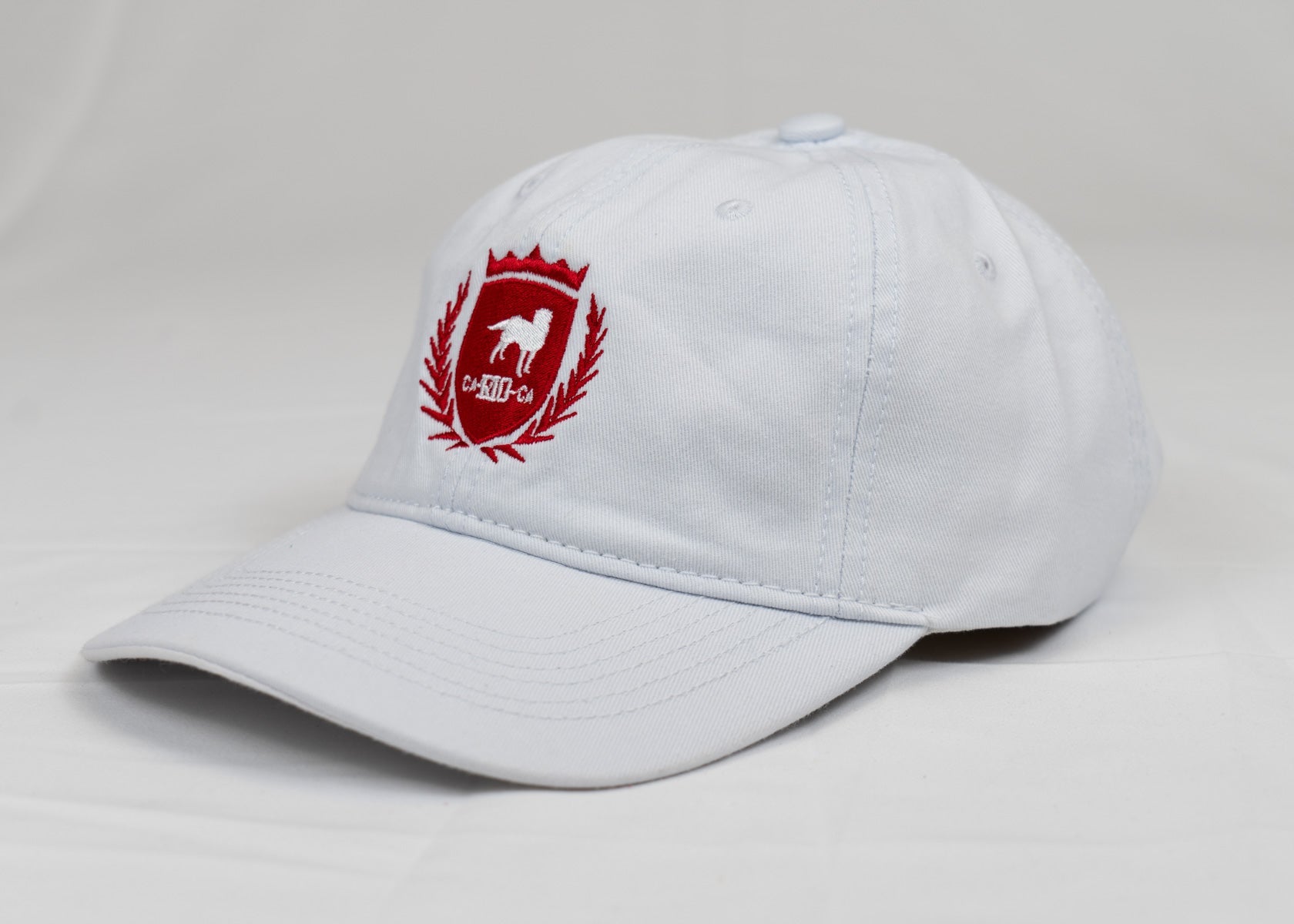 CA-RIO-CA Designer-Dad-Mütze mit Wappen-Logo, bestickt – Baseballkappe für Herren – mehrere Farben