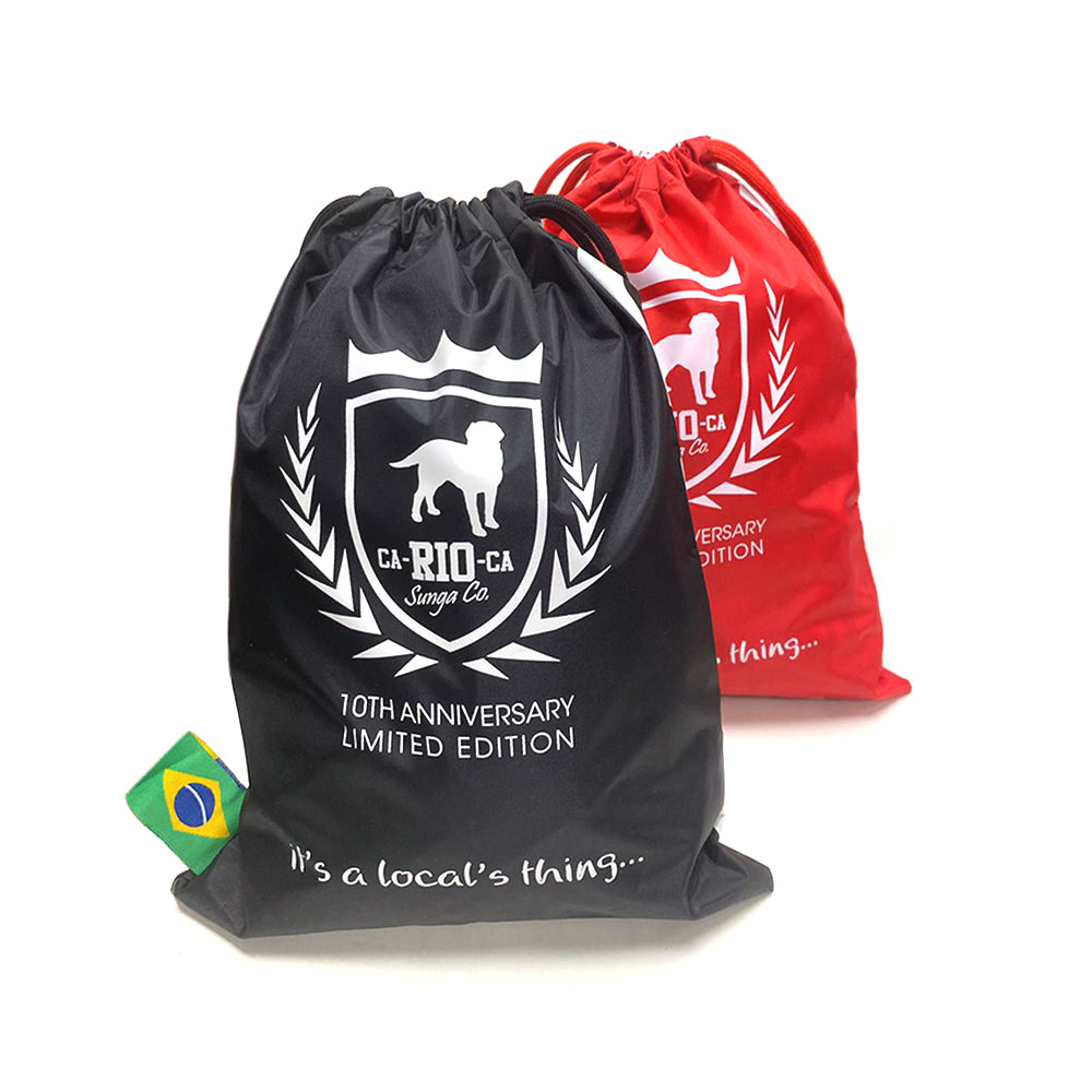 Bolsa de viaje CA-RIO-CA Sunga Co. con el escudo y el logotipo - Edición limitada - Bolsa de viaje para celebrar el décimo aniversario