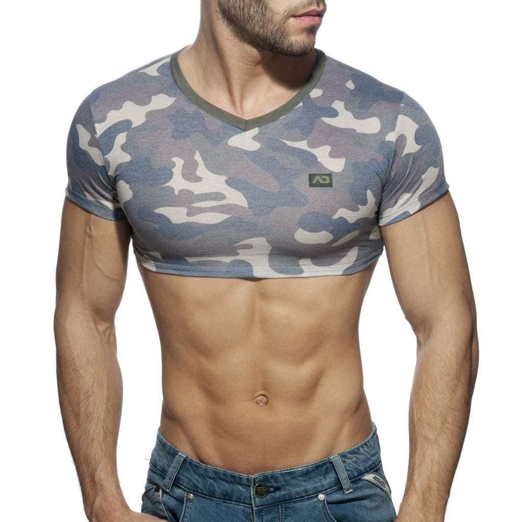 CAMO CROP TOP - DealByEthan.gay loves Addicted