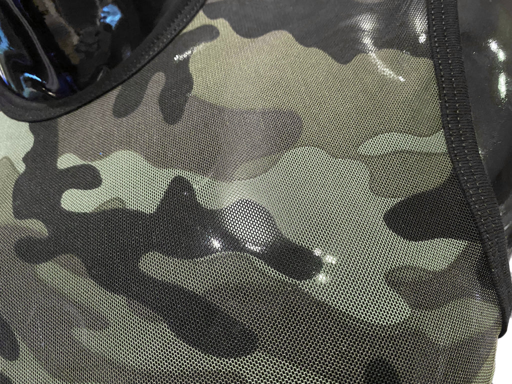 CAMO MESH CROP TOP - DealByEthan.gay loves KNOBS