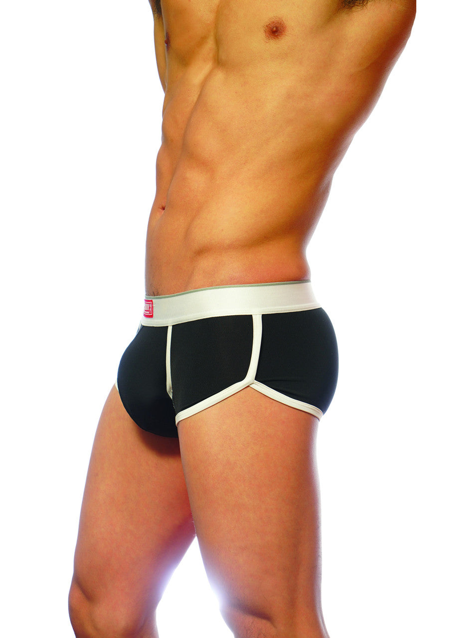 Groovin' Underwear Ventilated Cup Boxer Black CB1602