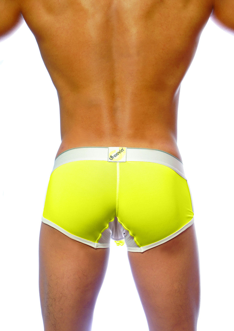 Groovin' Underwear Ventilated Cup Boxer Yellow CB1603