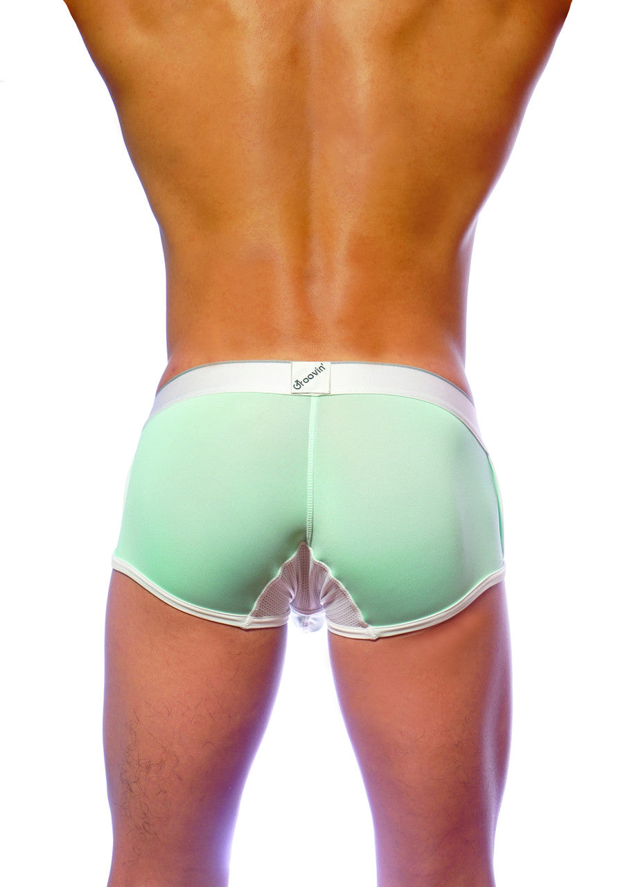 Groovin' Underwear Ventilated Cup Boxer Green CB1607