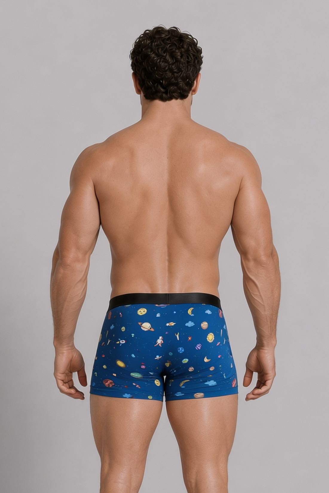 Curious Beaver Men's Boxer Briefs - Galaxy