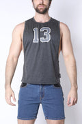 CellBlock 13 Field Goal 13 Muscle Tank - Charcoal
