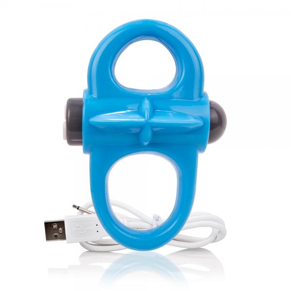 Anillo vibrador de yoga Screaming O Charged azul