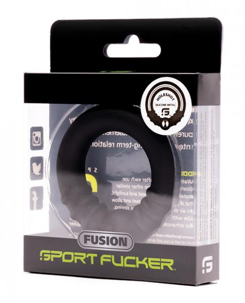 Anillo para sexo anal Sport Fucker Fusion Holeshot de 67 mm, color negro