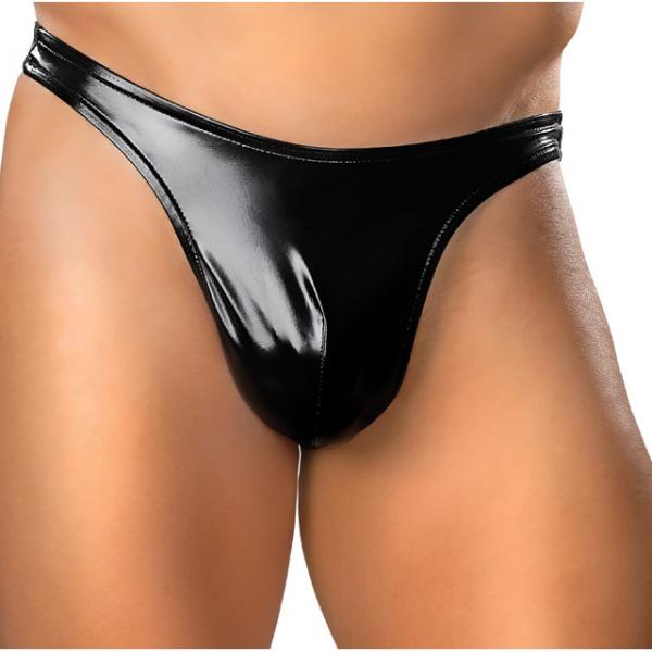 Tanga clásica Liquid Onyx negra pequeña