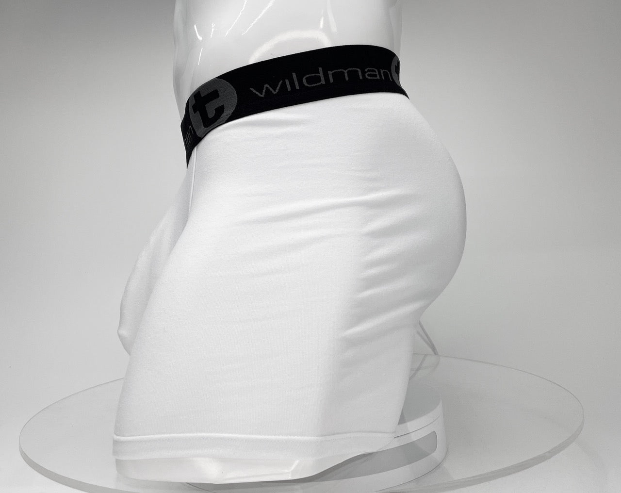 Calzoncillos tipo bóxer Big Boy Pouch de 5" de entrepierna, color blanco