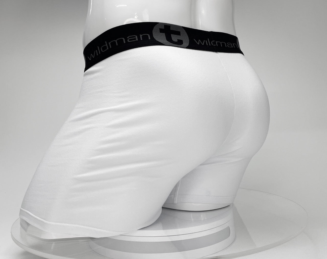 Calzoncillos tipo bóxer Big Boy Pouch de 5" de entrepierna, color blanco