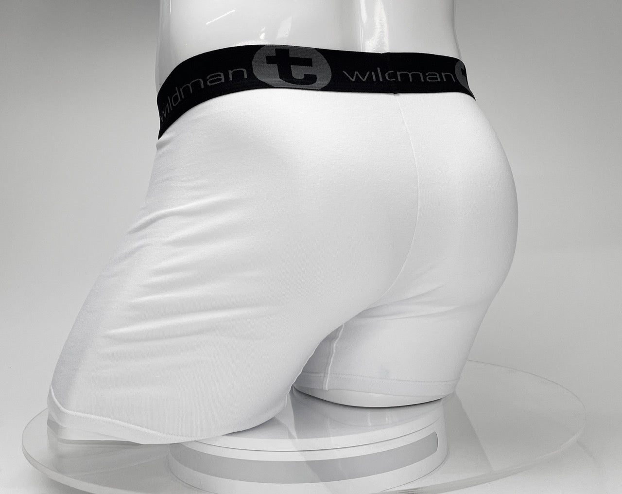 Calzoncillos tipo bóxer Big Boy Pouch de 5" de entrepierna, color blanco