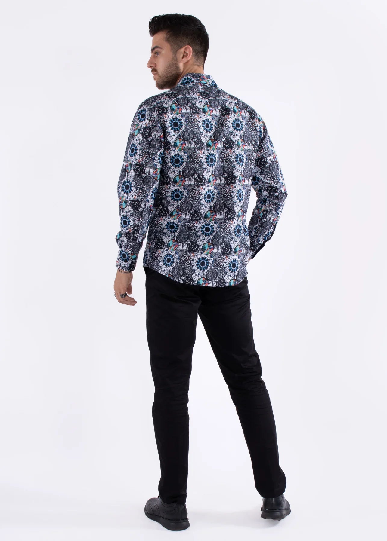 COLORED SHAPES PRINT L/S SHIRT - DealByEthan.gay loves Bespoke