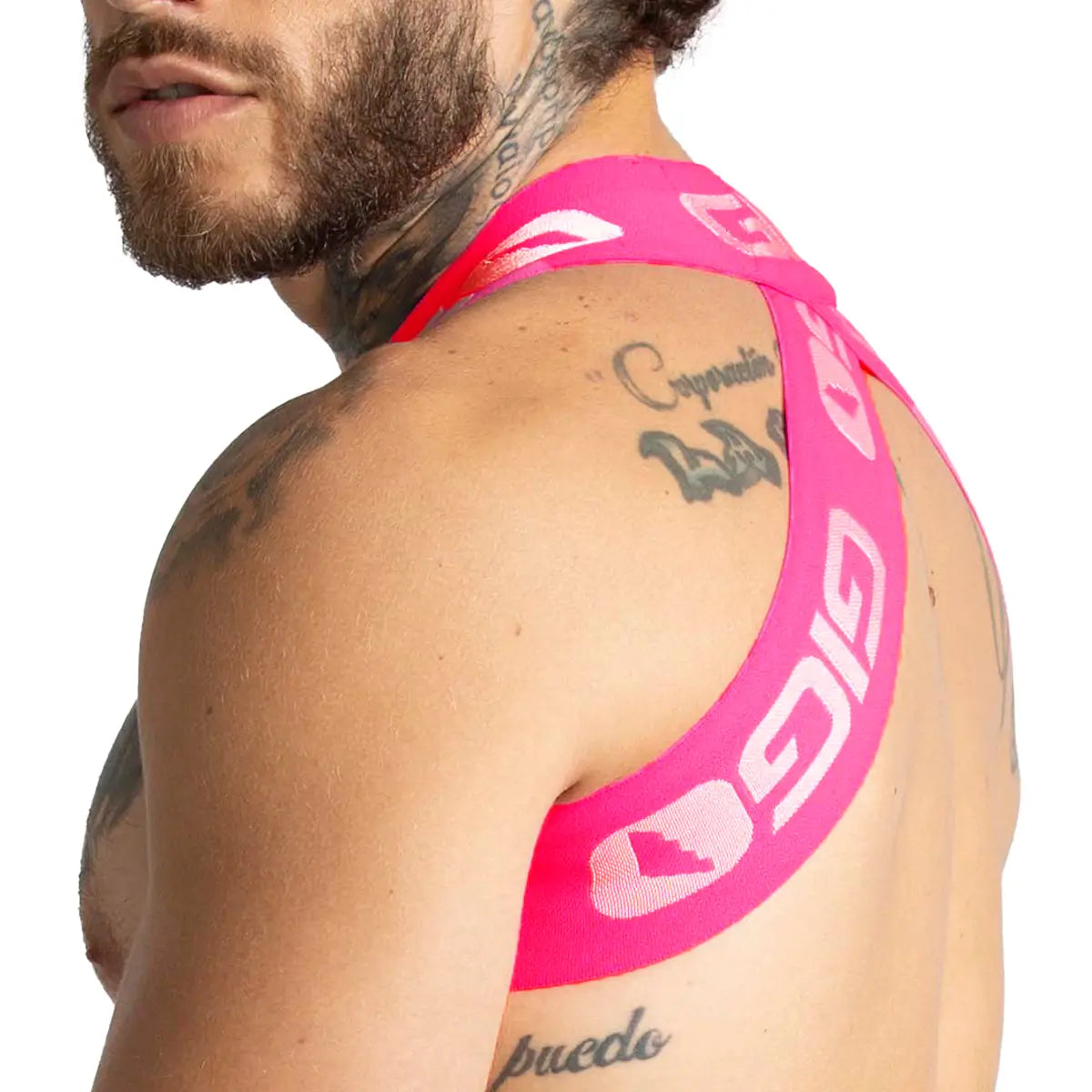 COLORS FUCSHIA HARNESS - Sexy fucshia harness for men
