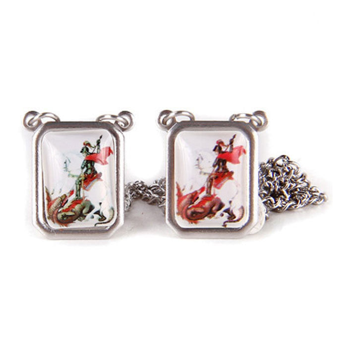 SCAPULAR SÃO JORGE Silberne Herrenhalskette - Modeschmuck für Herren - AUSVERKAUF