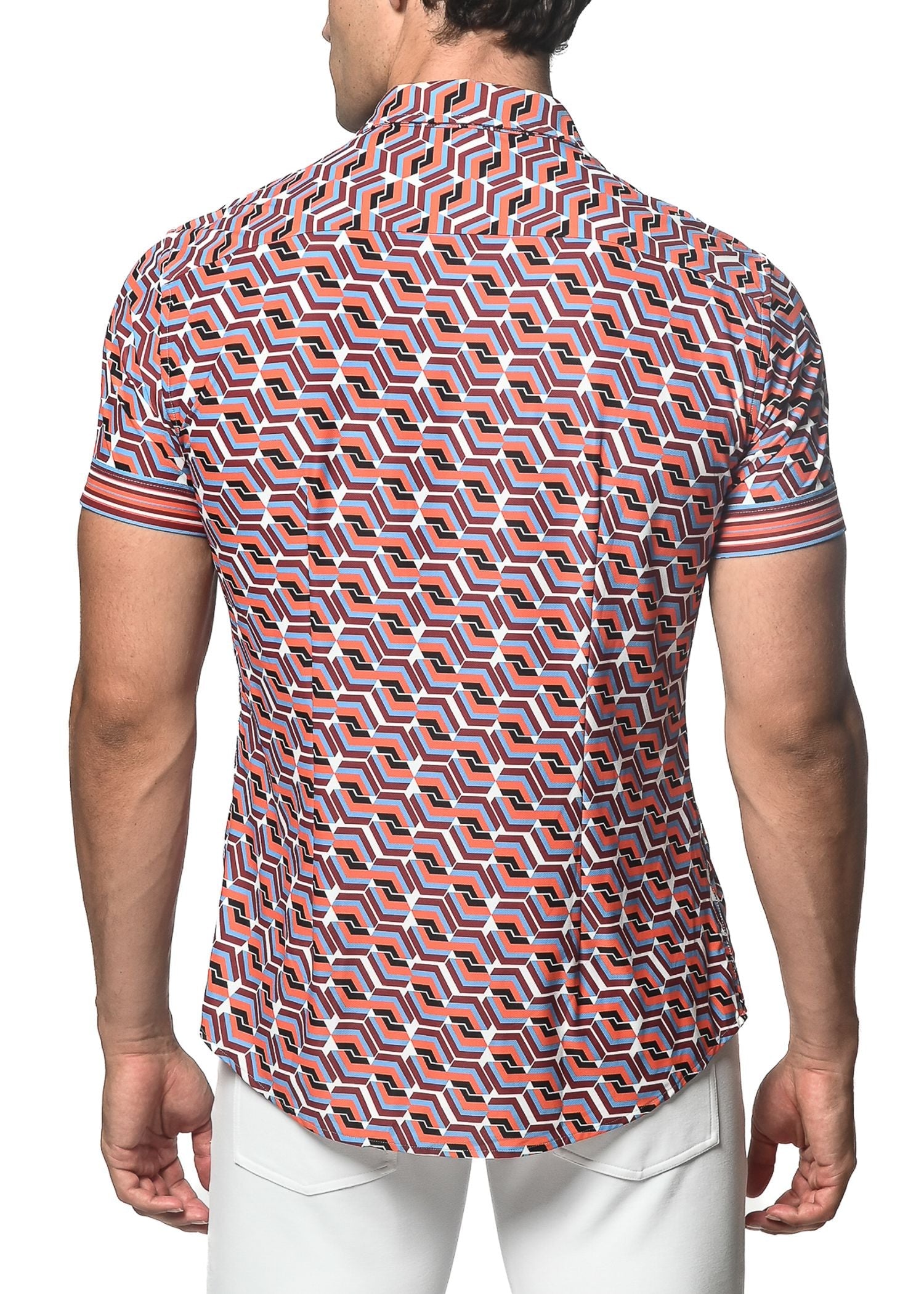 CUBES  PRINTED PERFORMANCE S/S SHIRT - DealByEthan.gay loves ST33LE