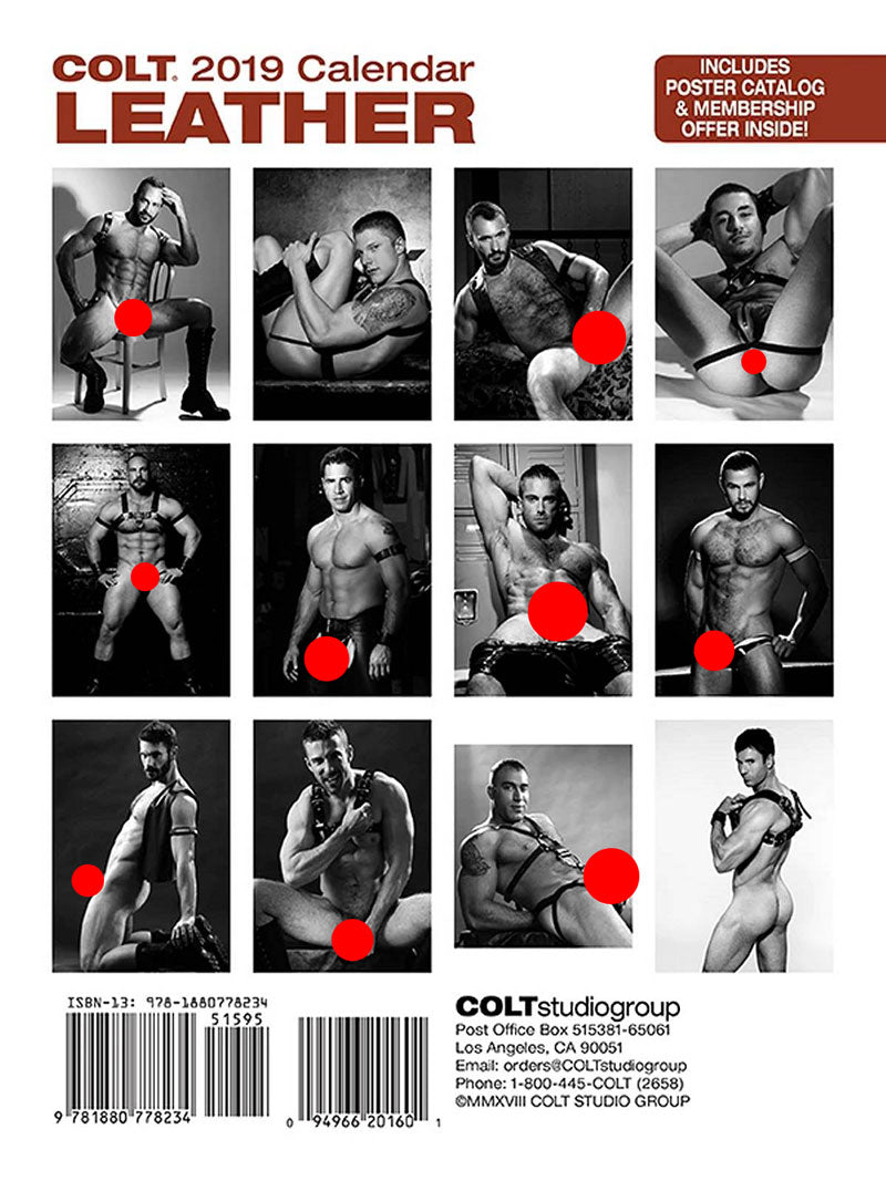 Calendar 2019 Colt Leather Size One Size - DealByEthan.gay loves Colt