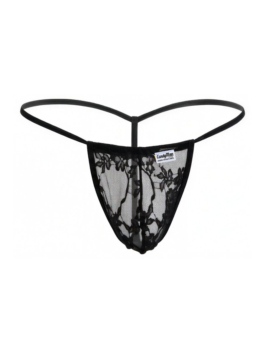 CandyMan 9586 G-String Color Black Lace