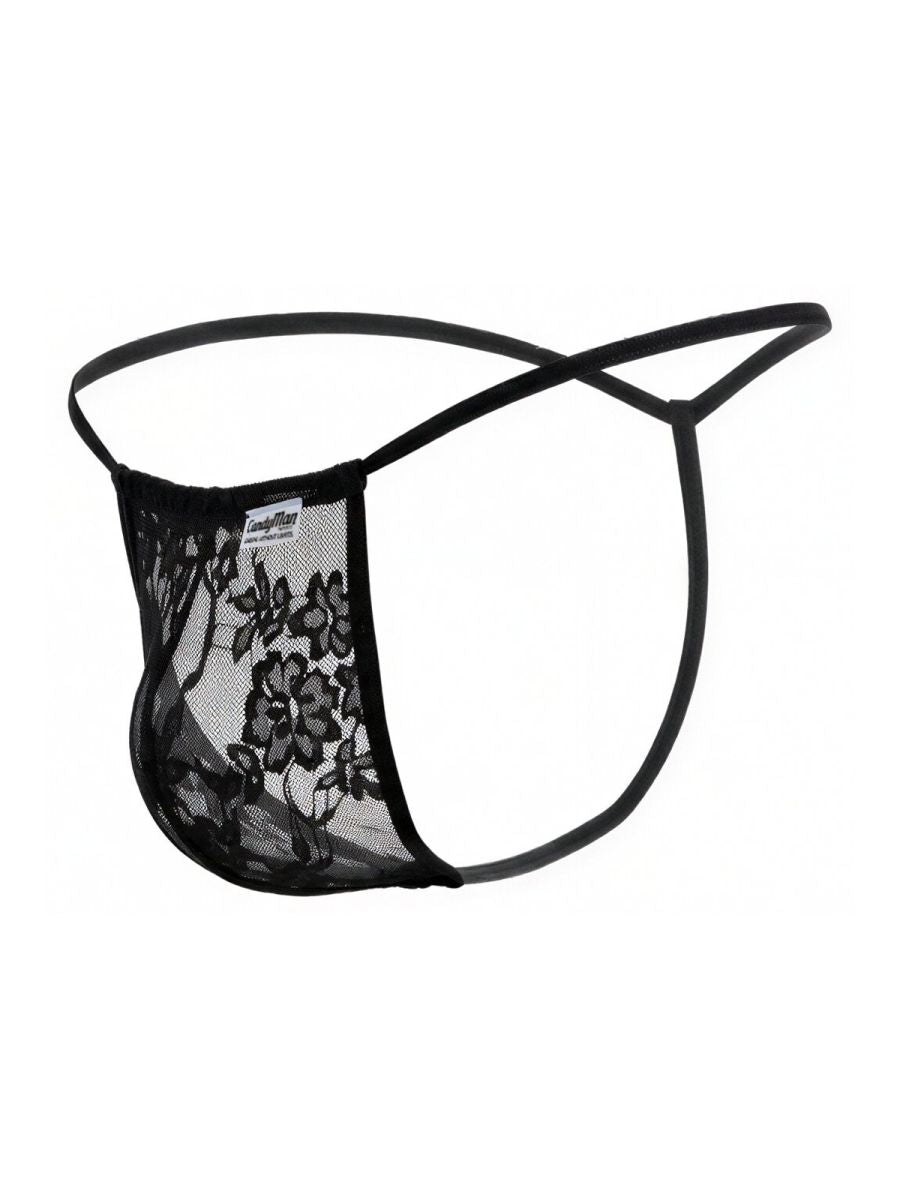 CandyMan 9586 G-String Color Black Lace