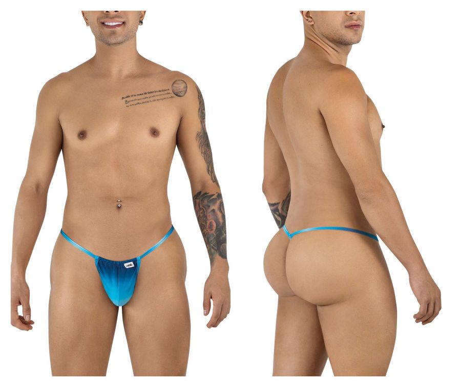 CandyMan 9586 G-String Farbe Blau bedruckt