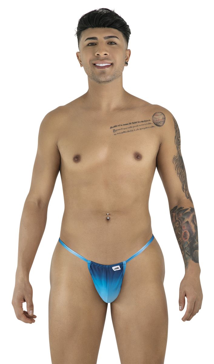 CandyMan 9586 G-String Color Blue Print