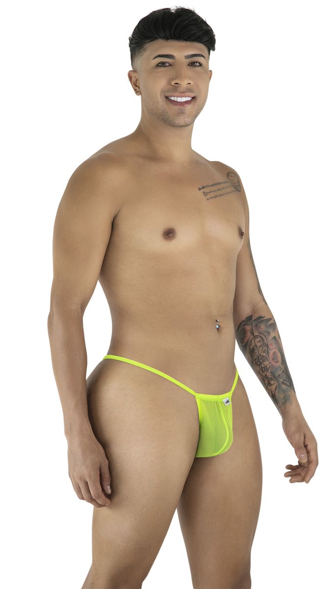 CandyMan 9586 G-String Color Hot Green Mesh