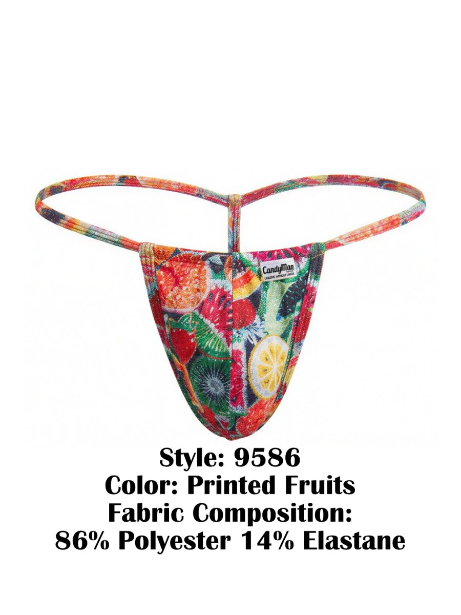 CandyMan 9586 G-String Color Printed Fruits